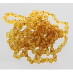 10 Raw Honey BAROQUE Baltic Amber Bracelet 19cm