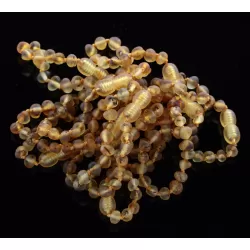 10 Raw Green BAROQUE Baltic amber teething bracelets 14cm