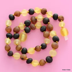 Raw Baltic Amber Teething Necklace for Baby