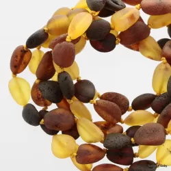 Raw Baltic Amber Teething Necklace for Baby