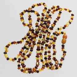 Multi-Strand Baltic Amber Bead Necklace 120cm