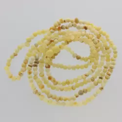 Multi-Strand Baltic Amber Bead Necklace 120cm