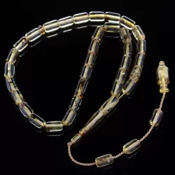Islamic 33 BARREL Prayer BALTIC AMBER Beads Muslim Rosary