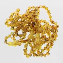 10 Raw Green BAROQUE Baltic amber teething bracelets 14cm
