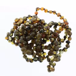 10 Raw Dark BAROQUE Baltic amber teething bracelets 14cm