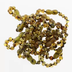 10 Raw Dark BAROQUE Baltic amber teething bracelets 14cm