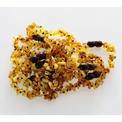 10 Mix CHIPS Baltic amber teething bracelets 14cm