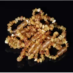 10 Raw Mix CHIPS Baltic amber teething bracelets 14cm