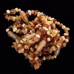 10 Raw Mix CHIPS Baltic amber teething bracelets 14cm