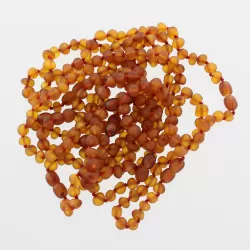 10 Raw Cognac BAROQUE Baltic Amber Bracelet 20cm