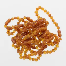 10 Raw Cognac BAROQUE Baltic Amber Bracelet 20cm