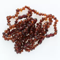 10 Raw Cognac BAROQUE Baltic amber teething bracelets 14cm