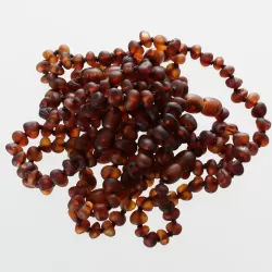 10 Raw Cognac BAROQUE Baltic amber teething bracelets 14cm