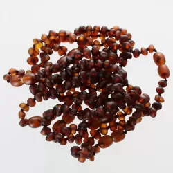 10 Raw Cognac BAROQUE Baltic amber teething bracelets 14cm
