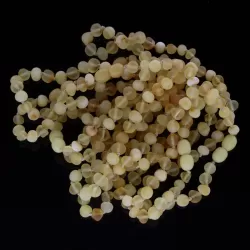 10 Raw Milk BAROQUE Baltic Amber Bracelet 19cm