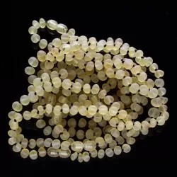 10 Raw Lemon BAROQUE Baltic Amber Bracelet 21cm