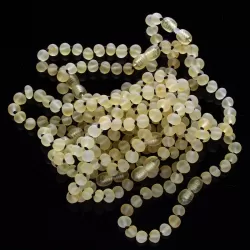 10 Raw Lemon BAROQUE Baltic Amber Bracelet 19cm