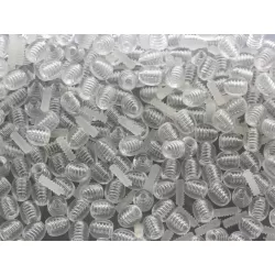 100 Twist screw clear clasps