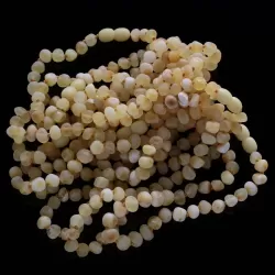 10 Raw Butter Baltic Amber Anklets 25cm