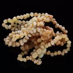 10 Raw Butter BAROQUE Baltic amber teething bracelets 14cm
