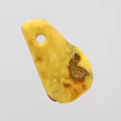 Baltic Amber Medallion pendant with hole