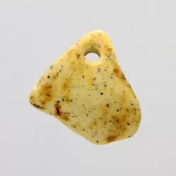 Baltic Amber Medallion pendant with hole