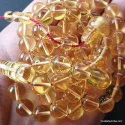 Islamic 66 ROUND Baltic amber Prayer 10mm beads