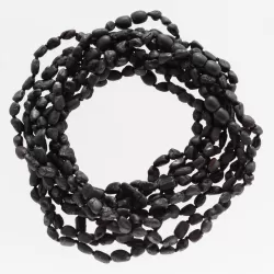 10 Raw Cherry BEANS Baby Baltic amber teething necklaces 33cm