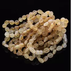 10 Raw Honey BEANS Baltic amber adult bracelets 19cm