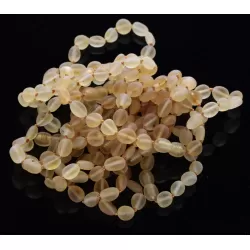 10 Raw Honey BEANS Baltic amber adult bracelets 19cm