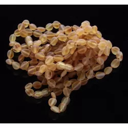 10 Raw Honey BEANS Baltic amber adult bracelets 19cm
