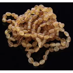 10 Raw Honey BEANS Baltic amber adult bracelets 19cm
