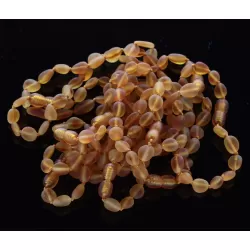 10 Raw Honey BEANS Baltic amber adult bracelets 19cm