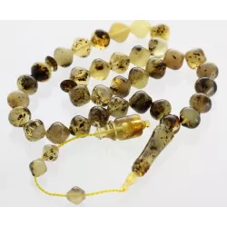 Islamic 33 Drops Baltic amber Prayer beads