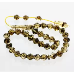 Islamic 33 Drops Baltic amber Prayer beads
