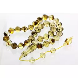 Islamic 33 Drops Baltic amber Prayer beads