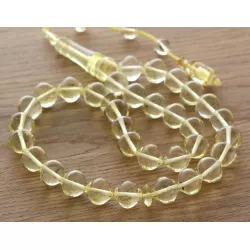 Islamic 33 Drops Baltic amber Prayer Islamic Cut beads