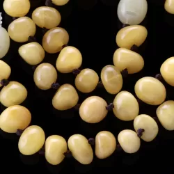Butter Baltic Amber Teething Necklace for Baby