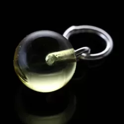 Shiny Ball Baltic amber Silver Pendant