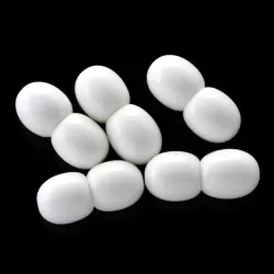 100 Twist screw white clasps