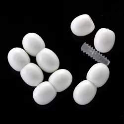 100 Twist screw white clasps