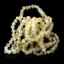 10 Raw Lemon BAROQUE Baltic amber teething bracelets 14cm