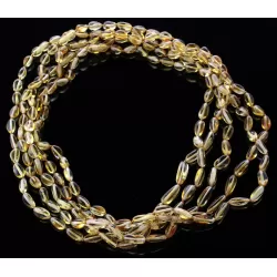 5 Honey BEANS Baltic amber adult necklaces 55cm