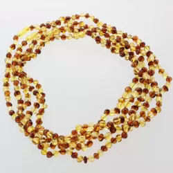 5 Multi2 BAROQUE Baltic amber adult necklaces 51cm