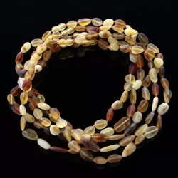 5 Big Mix Raw BEANS Baltic amber adult necklaces 45cm