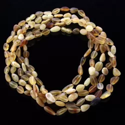 5 Big Mix Raw BEANS Baltic amber adult necklaces 45cm