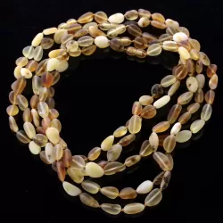 5 Big Mix Raw BEANS Baltic amber adult necklaces 45cm