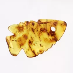 Baltic Amber figurine FISH Pendant Charm