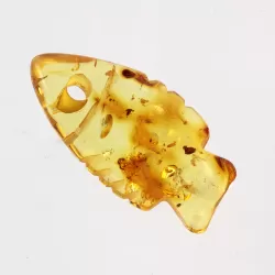 Baltic Amber figurine FISH Pendant Charm