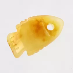 Baltic Amber figurine FISH Pendant Charm